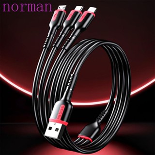 Norman 3 in 1 สายชาร์จ Type-C 1 เมตร 1.5 เมตร 3 in 1 ชาร์จเร็ว ปลอดภัย