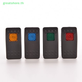 Greatshore สวิตช์ไฟ LED 12V 20A กันน้ํา สําหรับรถยนต์ เรือ