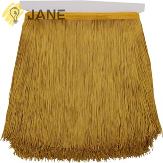 Jane ขอบผ้าโพลีเอสเตอร์ สีทอง สําหรับตกแต่งเสื้อผ้า DIY