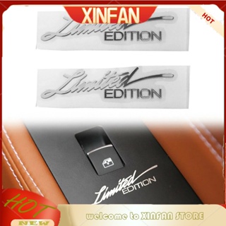 Xinfan สติกเกอร์โลหะ ลายตราสัญลักษณ์ 3D สําหรับติดตกแต่งรถยนต์ รถจักรยานยนต์ 2 ชิ้น