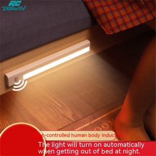 Rctown แถบไฟแม่เหล็ก Led 0.7w 3000k-6500k 45lm ลูเมนสูง ใช้แบตเตอรี่ สําหรับติดใต้ตู้เสื้อผ้า