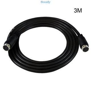 Steady สายเคเบิ้ล Mini Din 9pin Male To 9pin Male สําหรับวิดีโอเกมการ์ดเสียง