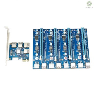 [DZ] อะแดปเตอร์การ์ดขยาย PCI-E X1 เป็น PCI-E X16 PCI-E พร้อมพอร์ต Usb 3.0 4 พอร์ต สําหรับคอมพิวเตอร์ตั้งโต๊ะ