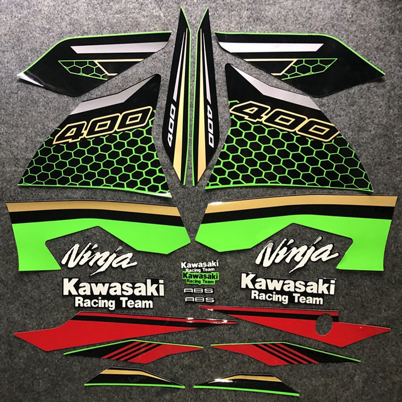 สติกเกอร์ แบบเต็ม สําหรับตกแต่งรถยนต์ kawasaki Ninja NINJA400 X