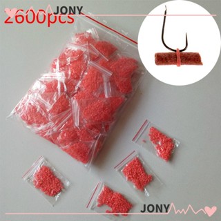 Jy1 ขายดี ยางรัดรอกตกปลา แบบพกพา ทนทาน สีแดง 13 ถุง 2600 ชิ้น