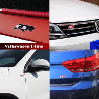 Ever สติกเกอร์โลหะ ตราสัญลักษณ์ R-LINE สําหรับติดตกแต่งรถยนต์ VW CC GTI Passat TH