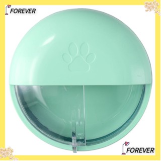 Forever เครื่องให้อาหารสัตว์เลี้ยง ซิลิโคน ปากสี่ปาก สีเขียว พร้อมจุกนม สําหรับสัตว์เลี้ยง