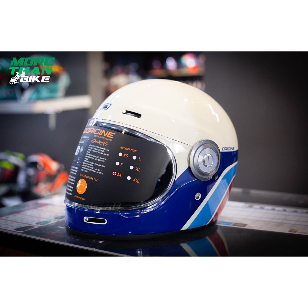 หมวกกันน็อค Origine รุ่น Vega ลาย CLASSIC WHITE GLOSS (สีเงา)