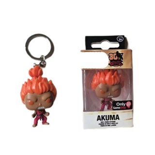 พวงกุญแจ จี้ตุ๊กตาฟิกเกอร์ Funko POP Street Fighter Akuma