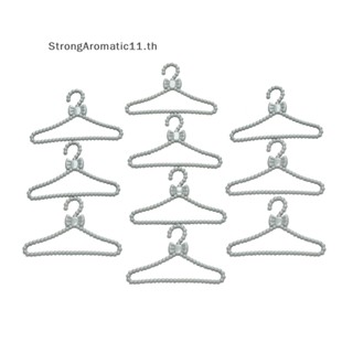 Strongaromatic ไม้แขวนเสื้อ สีเทา อุปกรณ์เสริม สําหรับตุ๊กตาบาร์บี้ 10 ชิ้น