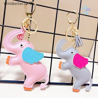 พวงกุญแจหนัง จี้ห้อยกระเป๋าถือ ลาย HAVREDELUXE Dumbo น่ารัก สําหรับผู้หญิง