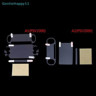 Gentlehappy ฟิล์มกันรอยหน้าจอ ด้านหน้า และหลัง แบบใส สําหรับ PS Vita PSV1000 2000 HD