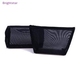 Brightstar กระเป๋าเครื่องสําอาง ผ้าตาข่าย แบบใส สําหรับผู้หญิง ใหม่