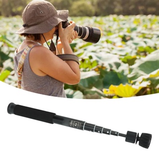 ELE Consumer Camera Monopod 6 Section Heavy Duty Telescopic Aluminium Alloy Lightweight Portable Photography for DSLR