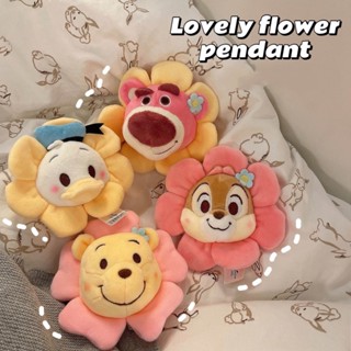 Disney พวงกุญแจ จี้ตุ๊กตาการ์ตูนดิสนีย์ Lotso Chip Winnie The Pooh Donald Duck สําหรับเด็ก Keychains