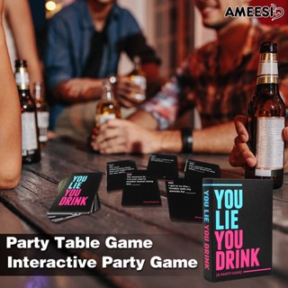 Ameesi You Laugh You Drink Ultimate เกมดื่ม แบบใส อเนกประสงค์ สําหรับงานปาร์ตี้