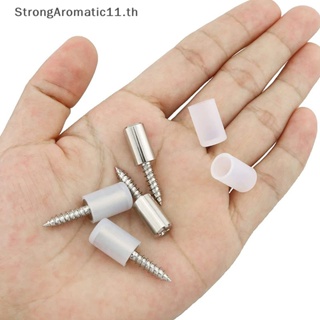 Strongaromatic สกรูเกลียวลามิเนต กันลื่น พร้อมปลอกยาง สําหรับตู้ กระจก 10 ชิ้น