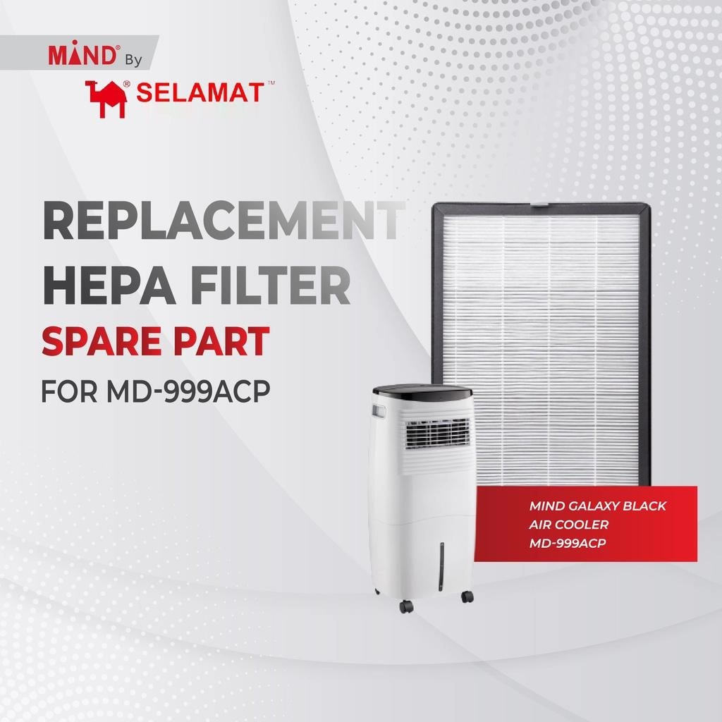 Mind (โดย Selamat) แผ่นกรอง HEPA ทดแทนสําหรับ Air Purifying Cooler MD-999ACP (SPARE PART)