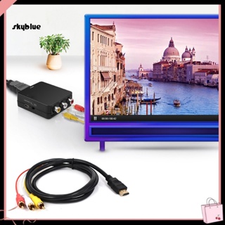 [Sy] อะแดปเตอร์แปลงสัญญาณเสียง HDMI 1080P เป็น 3 RCA สําหรับ TV