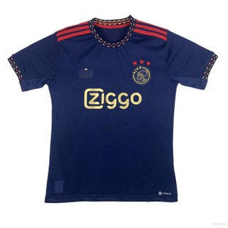 เสื้อกีฬาแขนสั้น ลายทีมชาติฟุตบอล Ajax Away 22-23 ชุดเยือน คุณภาพสูง