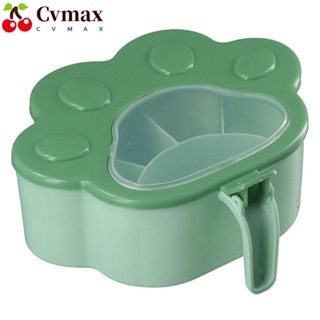 Cvmax กล่องเก็บเครื่องปรุงรส, กล่องเก็บเครื่องเทศ แบบกรงเล็บแมวหกช่อง, กล่องเก็บเครื่องปรุงรสกันฝุ่น แบบบูรณาการ กล่องเก็บเครื่องเทศในครัว