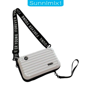 [Sunnimix1] กระเป๋าถือ กระเป๋าสะพายไหล่ แบบแข็ง ขนาดเล็ก สามารถปรับได้ เหมาะกับการพกพาเดินทาง เดินป่า ตกปลา