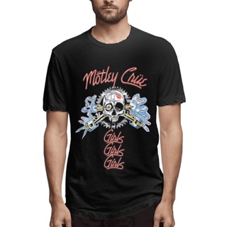 เสื้อยืด พิมพ์ลาย Motley Crue พลัสไซซ์ สไตล์คลาสสิก ของขวัญวันเกิด สําหรับผู้ชาย