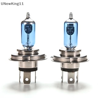 Unewking หลอดไฟซีนอน H4 HID 12V 60 55W สีขาว สําหรับรถยนต์ 2 ชิ้น