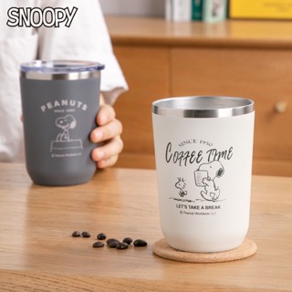 [Snoopy] แก้วกระติกน้ําร้อน สเตนเลส 304 พร้อมฝาปิด สําหรับออฟฟิศ