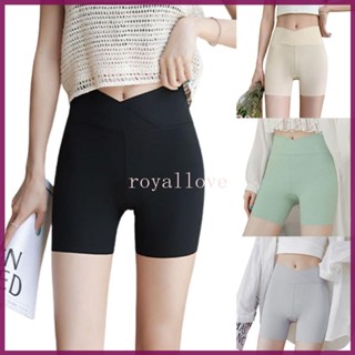 Royal กางเกงขาสั้น เอวสูง ไร้รอยต่อ ควบคุมหน้าท้อง สําหรับผู้หญิง