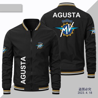 MV Agusta LOGO baseball uniform SUPERVELOCE800 F3-800RC F3-800 F3-675 F4R F3-675EAS BRUTALE1090RR/1000/800RR outdoor cycling zipper thin sports windproof jacket