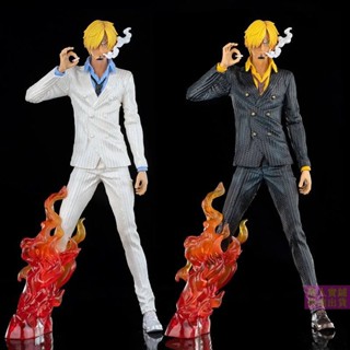 🔥สปอตสินค้า🔥ฟิกเกอร์ วันพีซ โมเดลฟิกเกอร์ โมเดล One Piece sanji figure ซันจิ - ฟิกเกอร์ Sanji GK Black Foot Sanji Flame Special Effects 32 ซม. คุณภาพสูง เครื่องประดับ ของขวัญ