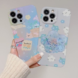 เคสโทรศัพท์มือถือ PC ลายดอกไม้ เรียบง่าย สําหรับ Samsung Galaxy S23 Plus S22 Ultra S21 FE