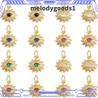 Melodygoods1 เครื่องประดับ จี้ตาปีศาจ ประดับเพทาย หลากสี