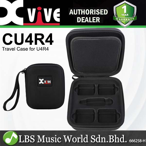 Xvive Audio CU4R4 Hard Case EVA Shell กระเป๋าเดินทางสําหรับ U4R4 ไร้สาย In Ear Monitor ระบบ