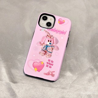 เคสโทรศัพท์มือถือแบบแข็ง ลายกระต่ายน่ารัก สําหรับ iPhone14Promax 14Pro 14Plus 14 13Promax 13Pro 13 12Promax 12Pro 12 11