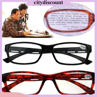 &lt;citydiscount&gt; แว่นตาอ่านหนังสือ สายตายาว กรอบเรซิน เบาพิเศษ สไตล์เรโทร สําหรับทุกเพศ ทุกวัย