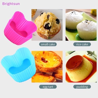 Brightsun แม่พิมพ์ซิลิโคน รูปกระต่าย ใช้ซ้ําได้ สําหรับทําคัพเค้ก 6 ชิ้น