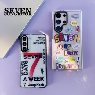 เคสโทรศัพท์มือถือ ลาย BTSS-613 JUNGKOOK SEVEN สําหรับ Samsung Galaxy S23+ S23 S23Ultra S23+ S22 S22+ S22Ultra S21 S21Plus S21Ultra S20 S20+ S20Ultra S20FE S21FE S10 S10+ NOTE 9 NOTE20U A22 A32