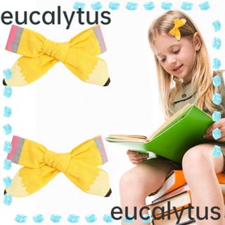 Eucalytus1 กิ๊บติดผม ผ้าฝ้ายโพลีเอสเตอร์ แฮนด์เมด