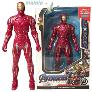 Mxmio โมเดลฟิกเกอร์ Marvel Iron Man Spider-Man แบบเรืองแสง ข้อต่อขยับได้