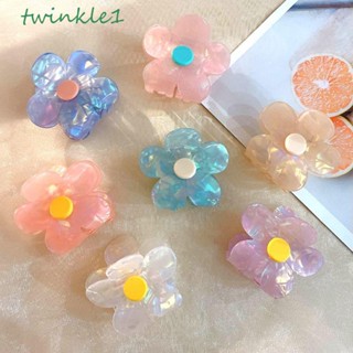 Twinkle1 กิ๊บติดผม รูปดอกไม้น่ารัก ทรงเรขาคณิต สไตล์ฝรั่งเศสเรโทร สําหรับผู้หญิง