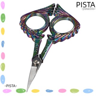 Pista กรรไกรตัดผ้า ขนาดเล็ก 4.7 นิ้ว สีทอง สีเขียว สําหรับเย็บปักถักร้อย