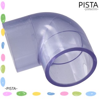 Pista ข้อต่อท่อ PVC ใส มุมขวา 90 องศา 1 1/2 นิ้ว UPVC ไร้รอยต่อ สีฟ้า
