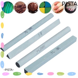 Pista หินลับมีด ทรงสามเหลี่ยม ครึ่งวงกลม แบบพกพา 320 ช่อง สีเหลืองอําพัน