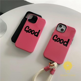 For เคสไอโฟน 14 Pro Max [Simple Good Rose Red Detachable Two-piece] เคส Phone Case For iPhone 14 Pro Max 13 12 11 For เคสไอโฟน11 Ins Korean Style Retro Classic Couple Shockproof Protective TPU Cover Shell