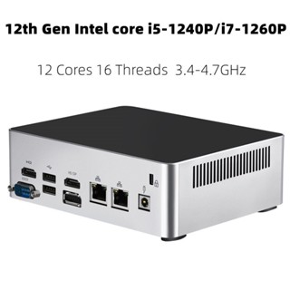 Kc12 หน้าจอคอมพิวเตอร์เล่นเกม MINI PC Intel Core Alder Lake-P I5 1240P I7 1260P Windows 11 DDR4 16GB 500GB SSD 4