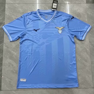 เสื้อกีฬาแขนสั้น ลายทีมชาติฟุตบอล Lazio ทีมเหย้า 23-24 ไซซ์ S-XXL ชุดเหย้า สําหรับผู้ชาย