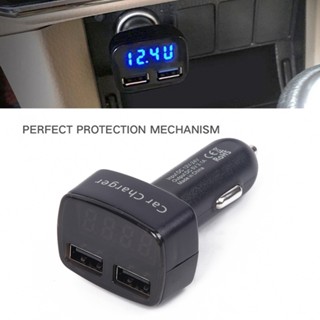 เครื่องชาร์จ Usb คู่ ที่ชาร์จในรถ Usb แท่นชาร์จในรถ โวลต์แอมป์มิเตอร์