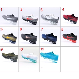 Nk Air Vapormax Flyknit รองเท้าวิ่ง สีดํา สีขาว สีแดง 11 สี